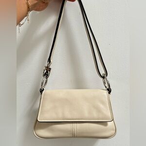 Staud shoulder and crossbody bag white with silver accent